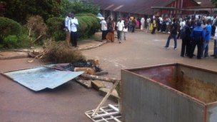 students riot in freetown