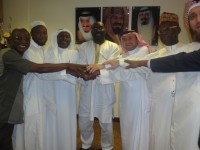 Moijue Kaikai and team with Saudi Hajj authorities