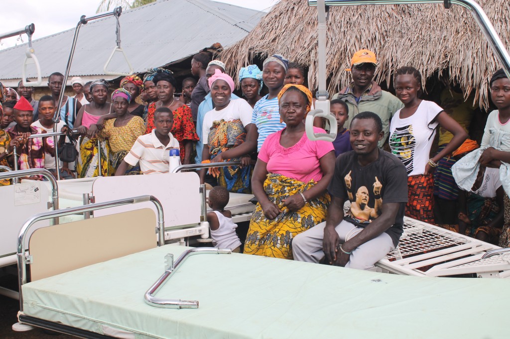 Hospital beds and mattresses put on display at Gandorhun