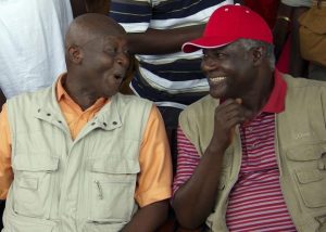 Charles Margai and President Ernest Bai Koroma during the early days of their alliance against SLPP