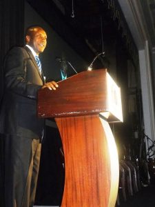 Dr. Kandeh Yumkella delivers Distinguished Alumni Awards acceptance speech