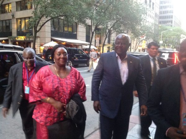 President-Koroma and First Lady with delegation arrived in New York on Saturday for 70th UN General Assembly 