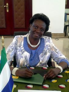 Dr. Sylvia Blyden, Minister of Social Welfare, Gender and Children’s Affairs 