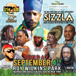 Irie Jam 23rd anniversary concert flyer