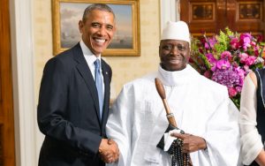 Jammeh and Barack Obama