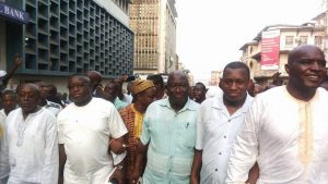 A united SLPP matching in the street of Freetown